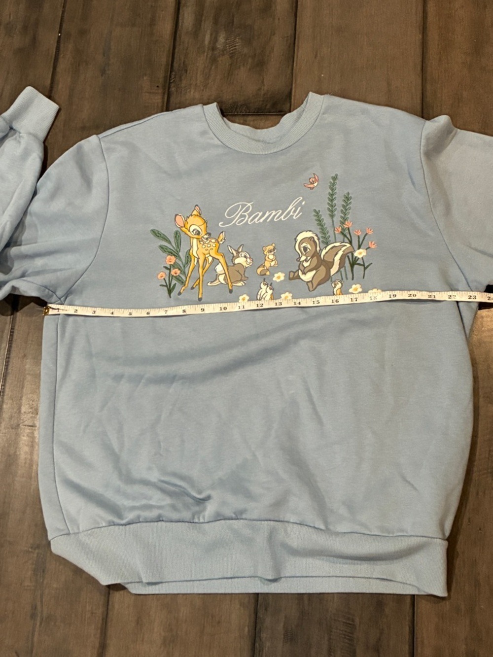 Disney Bambi and His Forest Friends Crewneck Graphic Sweatshirt - Size Medium - Picture 9 of 14